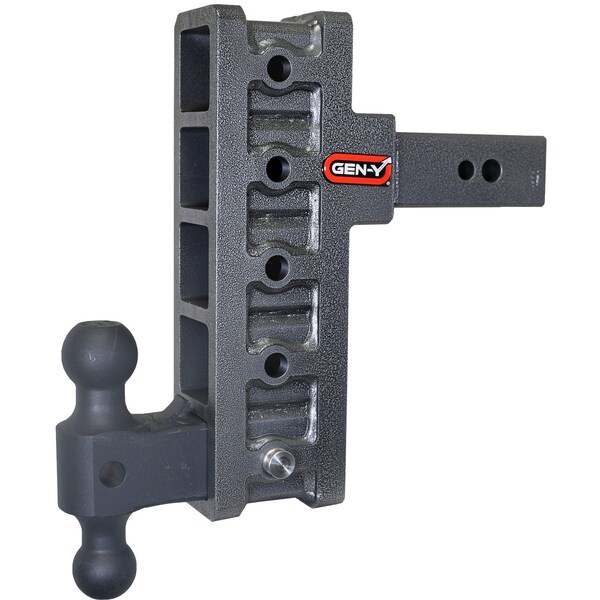 MEGA-DUTY 2.5 Shank 9 Offset Drop 3.5K TW 32K Hitch & GH-0161 Dual-Ball